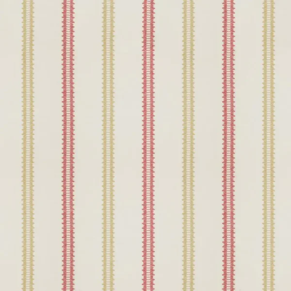 Addison Fabric - Raspberry by Addison Fabric from Ashley Wilde Henrietta collection - red striped woven
