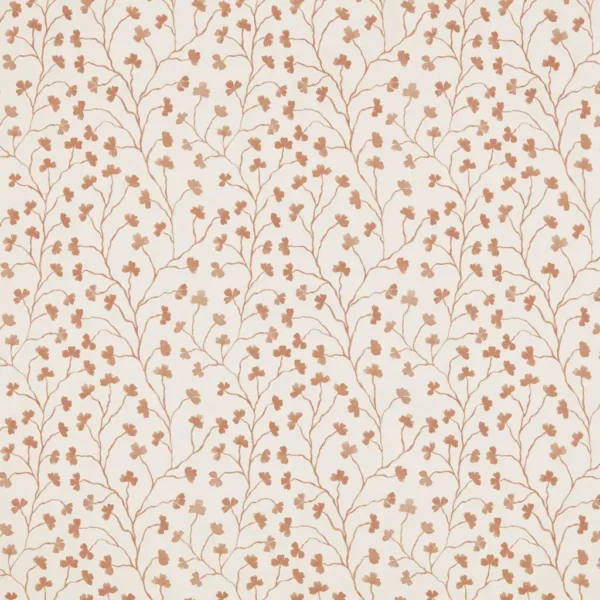 Clover Fabric - Blush Pink by Clover Fabric from Ashley Wilde Henrietta collection - pink botanical cotton