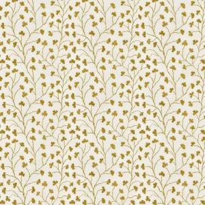 Clover Fabric from Ashley Wilde Henrietta collection - yellow botanical cotton