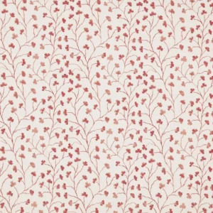 Clover Fabric from Ashley Wilde Henrietta collection - red botanical cotton