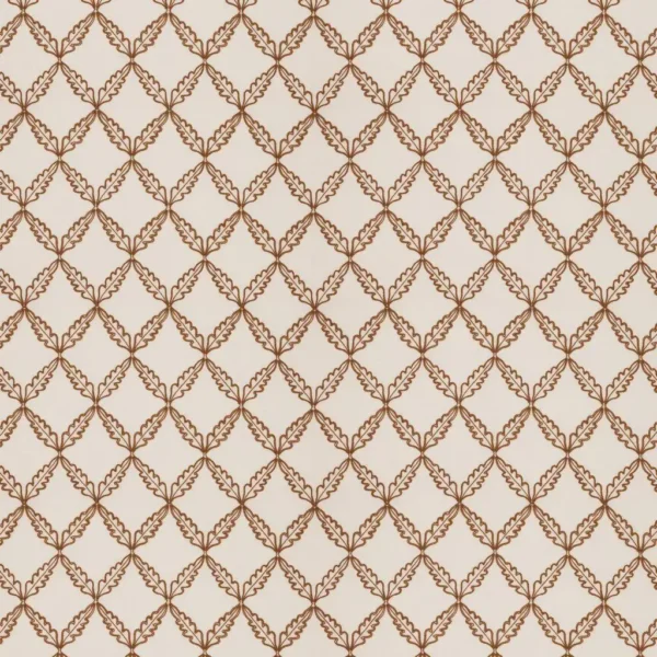 Edie Fabric - Paprika by Edie Fabric from Ashley Wilde Henrietta collection - neutral geometric embroideried