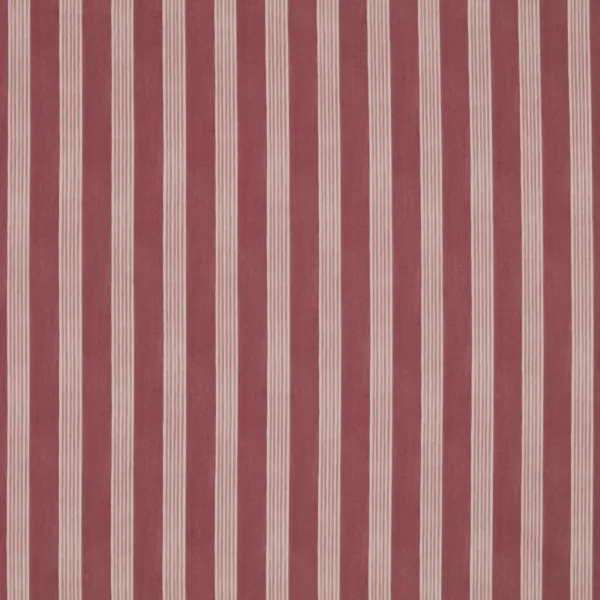 Flossy Fabric - Raspberry by Flossy Fabric from Ashley Wilde Henrietta collection - red striped cotton
