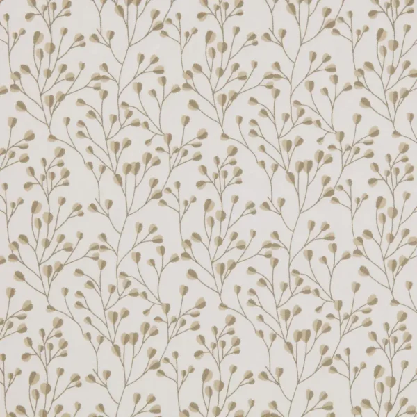 Kamilla Fabric from Ashley Wilde Henrietta collection - neutral botanical embroideried