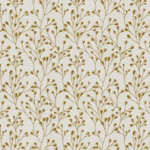 Kamilla Fabric from Ashley Wilde Henrietta collection - yellow botanical embroideried