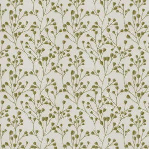 Kamilla Fabric from Ashley Wilde Henrietta collection - green botanical embroideried