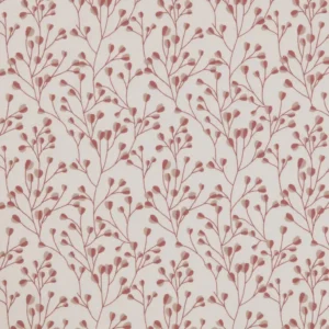 Kamilla Fabric from Ashley Wilde Henrietta collection - red botanical embroideried