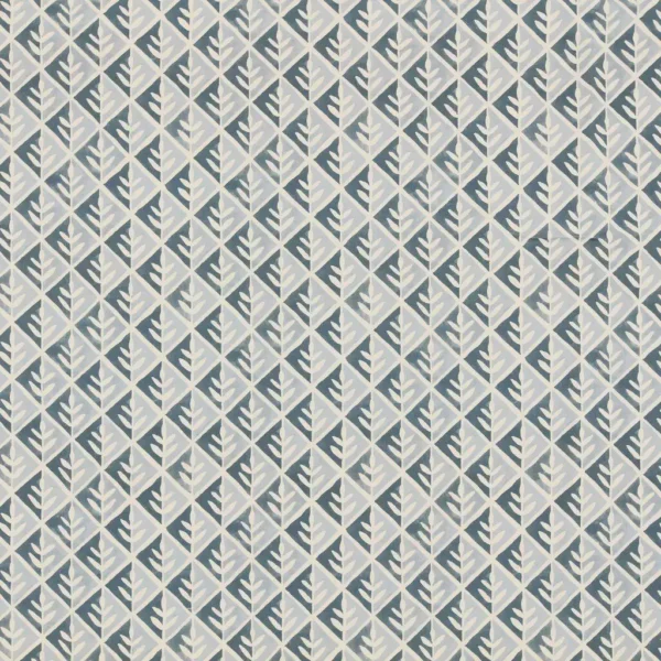 Ellison Fabric - Denim by Ellison Fabric from Ashley Wilde Otto collection - green geometric cotton