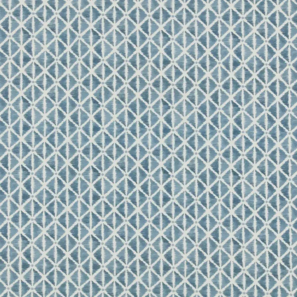Kira Fabric - Denim by Kira Fabric from Ashley Wilde Otto collection - black-grey geometric cotton