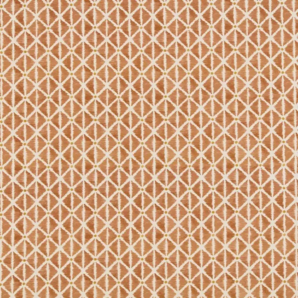 Kira Fabric from Ashley Wilde Otto collection - orange geometric cotton
