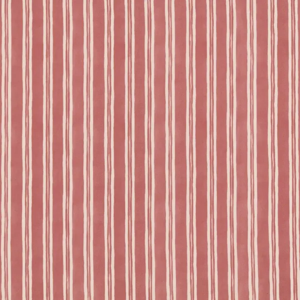 Nell Fabric - Berry by Nell Fabric from Ashley Wilde Otto collection - red striped cotton