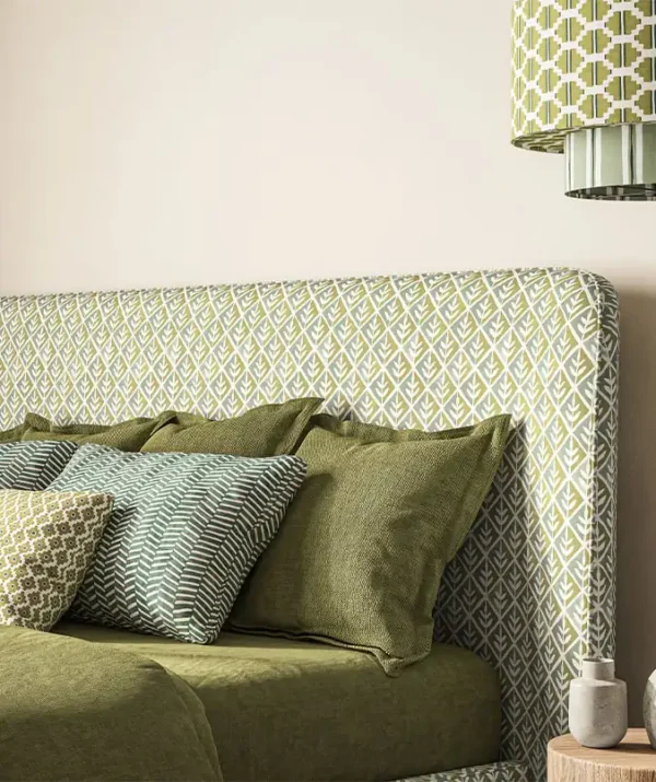 Uma Fabric from Ashley Wilde Otto collection - green striped cotton