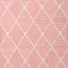 Oberon Fabric from Linwood Fabrics Titania collection - red geometric embroideried