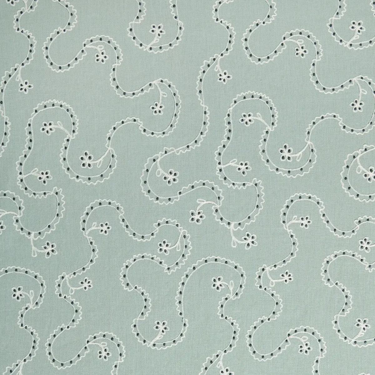 Lysander Fabric from Linwood Fabrics Titania collection - blue misc embroideried