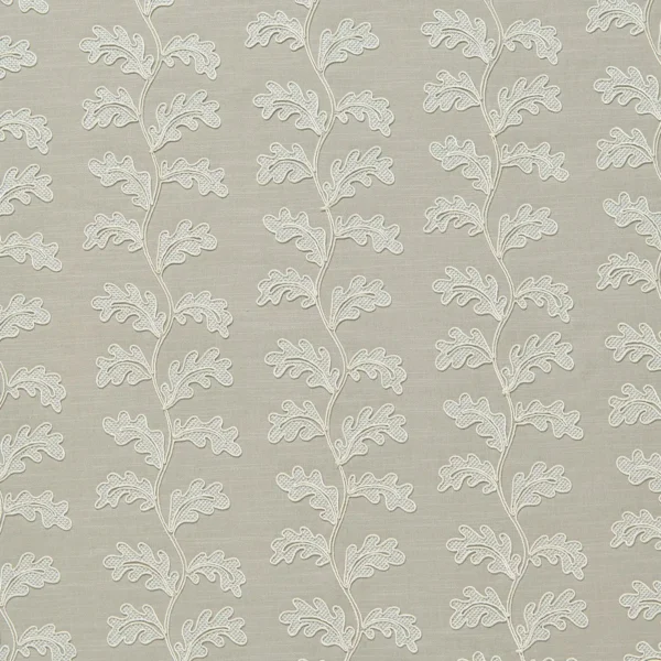 Helena Fabric from Linwood Fabrics Titania collection - neutral botanical embroideried
