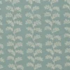 Helena Fabric from Linwood Fabrics Titania collection - blue botanical embroideried