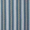 Hermia Fabric from Linwood Fabrics Titania collection - blue striped embroideried