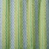 Hermia Fabric from Linwood Fabrics Titania collection - green striped embroideried