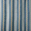 Hermia Fabric from Linwood Fabrics Titania collection - blue striped embroideried