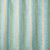 Hermia Fabric from Linwood Fabrics Titania collection - blue striped embroideried
