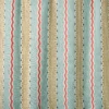 Hermia Fabric from Linwood Fabrics Titania collection - blue striped embroideried