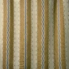 Hermia Fabric from Linwood Fabrics Titania collection - brown striped embroideried
