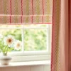 Hermia Fabric from Linwood Fabrics Titania collection - pink striped embroideried