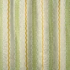 Hermia Fabric from Linwood Fabrics Titania collection - green striped embroideried