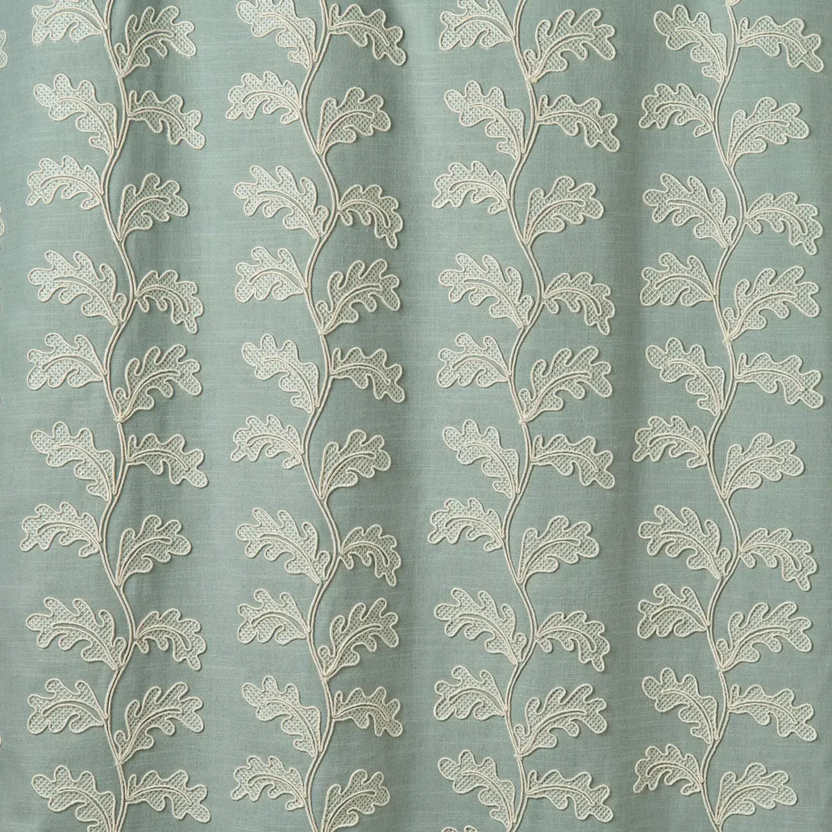 Helena Fabric - Waterfall by Helena Fabric from Linwood Fabrics Titania collection - blue botanical embroideried