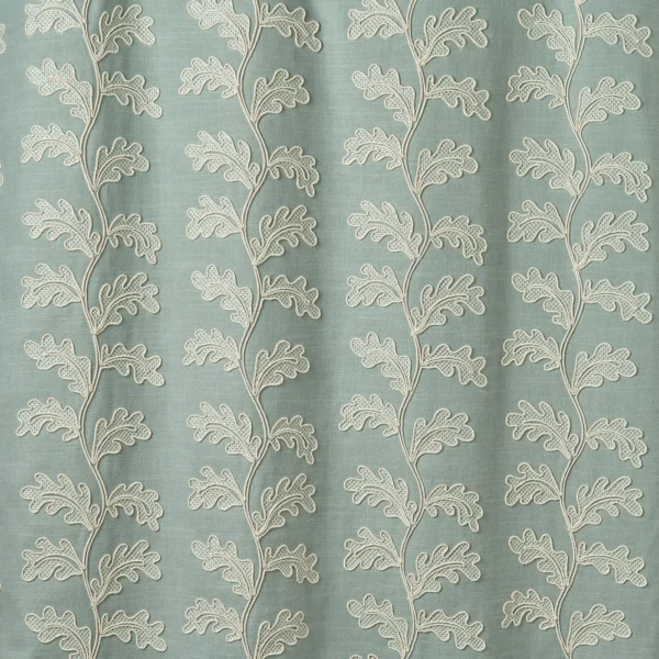 Helena Fabric - Waterfall by Helena Fabric from Linwood Fabrics Titania collection - blue botanical embroideried