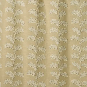 Helena Fabric from Linwood Fabrics Titania collection - yellow botanical embroideried