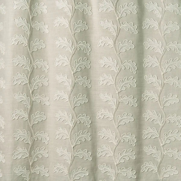 Helena Fabric from Linwood Fabrics Titania collection - neutral botanical embroideried