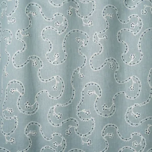 Lysander Fabric from Linwood Fabrics Titania collection - blue misc embroideried