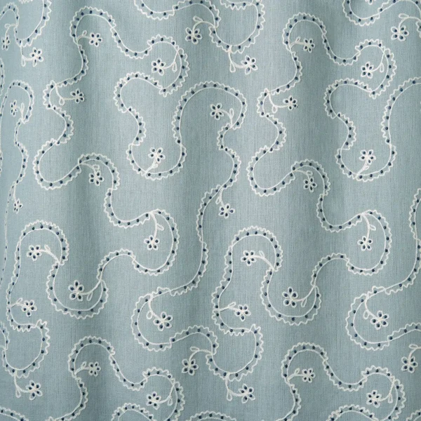 Lysander Fabric - Hosta by Lysander Fabric from Linwood Fabrics Titania collection - blue misc embroideried