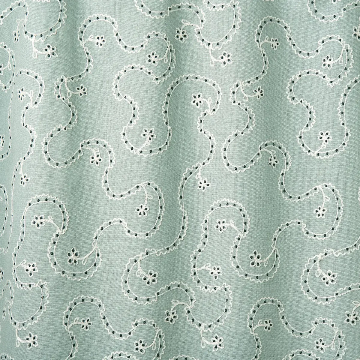 Lysander Fabric from Linwood Fabrics Titania collection - blue misc embroideried