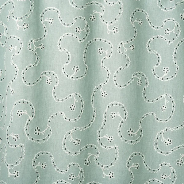 Lysander Fabric - Glen by Lysander Fabric from Linwood Fabrics Titania collection - blue misc embroideried