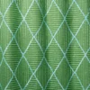 Oberon Fabric from Linwood Fabrics Titania collection - green geometric embroideried