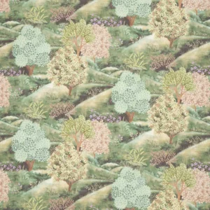 Bloomfield Fabric from iLiv Botanical Archive collection - green botanical printed