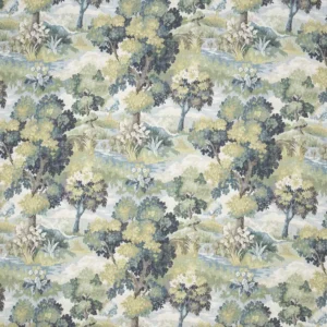 Lakewood Fabric from iLiv Botanical Archive collection - green botanical printed