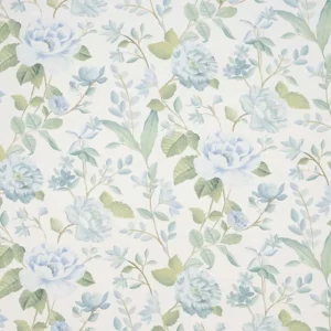 Fleury Fabric from iLiv Botanical Archive collection - blue botanical printed