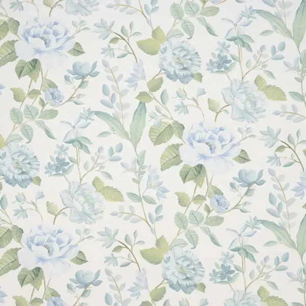 Fleury Fabric - Bluestone by Fleury Fabric from iLiv Botanical Archive collection - blue botanical printed