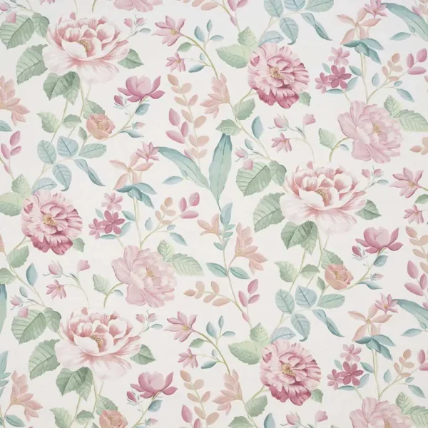 Fleury Fabric from iLiv Botanical Archive collection - pink botanical printed