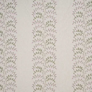 Meadowvale Fabric from iLiv Botanical Archive collection - purple botanical embroideried