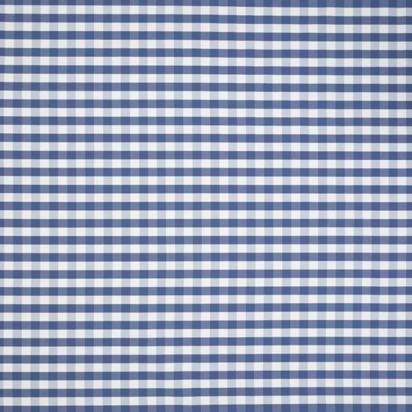 Glenhaven Fabric - Indigo by Glenhaven Fabric from iLiv Botanical Archive collection - blue checked woven