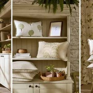 Meadowvale Fabric from iLiv Botanical Archive collection - purple botanical embroideried