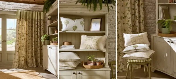 Meadowvale Fabric - Bluestone by Meadowvale Fabric from iLiv Botanical Archive collection - purple botanical embroideried