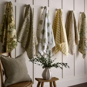 Rosetto Fabric from iLiv Botanical Archive collection - blue botanical woven