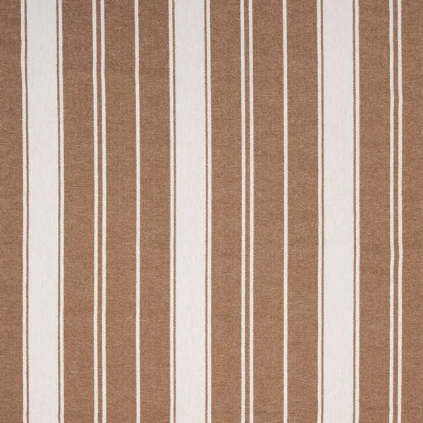 Lynton Fabric - Sienna by Lynton Fabric from iLiv Hartland collection - brown striped woven