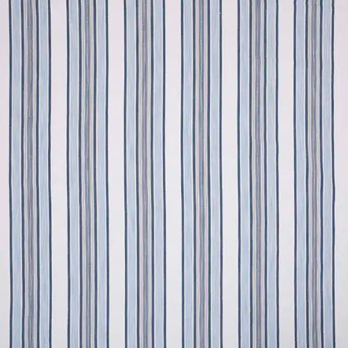 Salcombe Fabric - Indigo by Salcombe Fabric from iLiv Hartland collection - blue striped woven