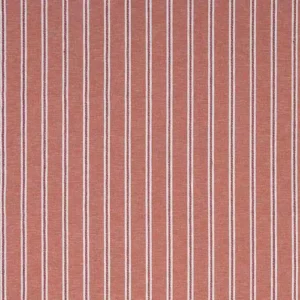 Zennor Fabric from iLiv Hartland collection - red striped woven