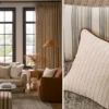 Hayle Fabric from iLiv Hartland collection - red striped woven